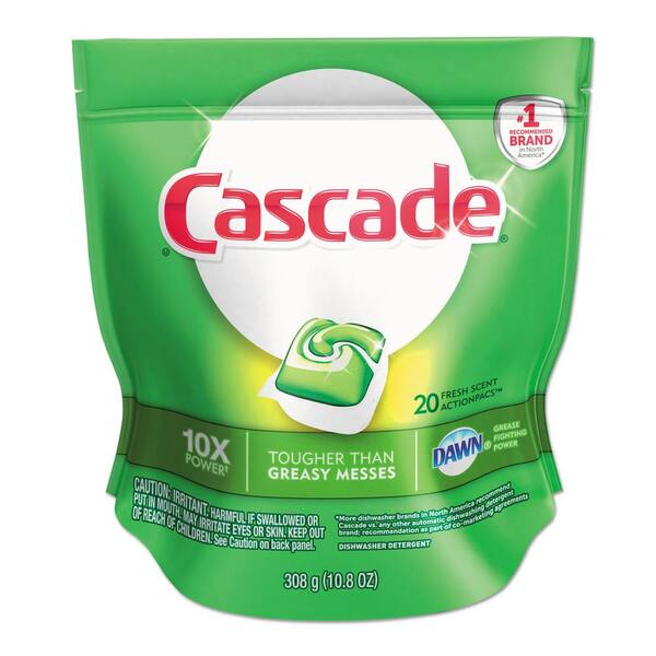 Cascade 0.67 oz. Action Packs Automatic Dishwasher Tabs