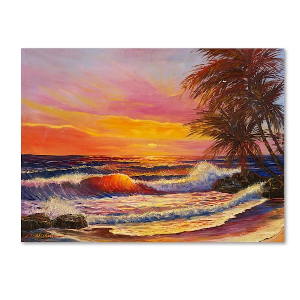 Trademark Fine Art 18 in. x 24 in. "Hawaiian Glow" by Manor Shadian Printed Canvas Wall Art