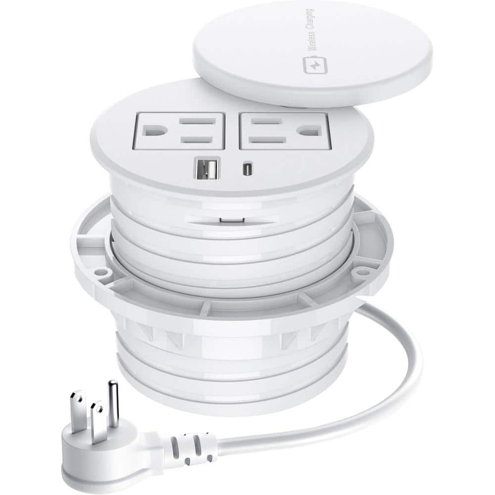 Reviews for Lukyamzn 6 ft. Recessed Flush Mount Countertop Outlet with