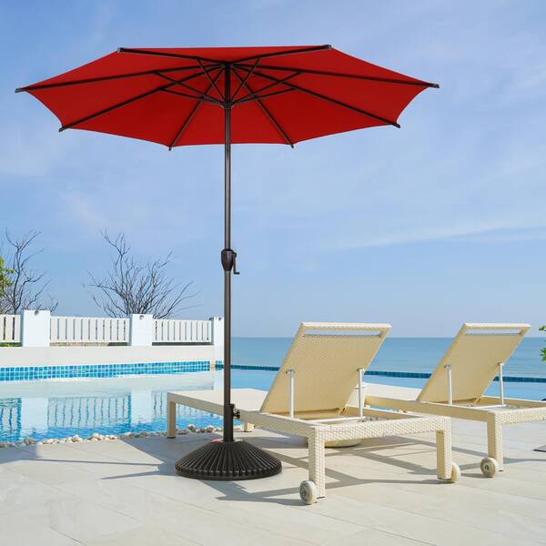 extended patio umbrella Kozyard 15 FT Rectangular Double-Sided Patio Umbrella with Solar Light   Kozyard LLC