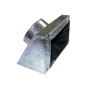 12 in. x 6 in. to 8 in. Slant Top Insulated Register Box with Tabs