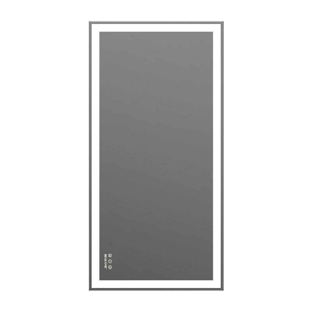 48 in. W x 24 in. H in. LED Rectangular Framed Wall Mounted Bathroom Vanity