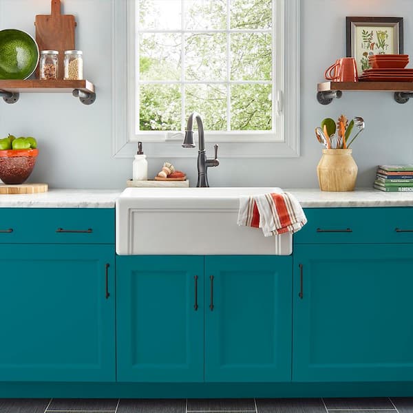 teal enamel paint