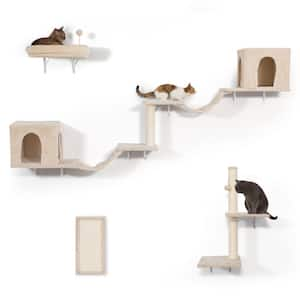 Cat Shelves Set Wall-mounted Cat Climber Set