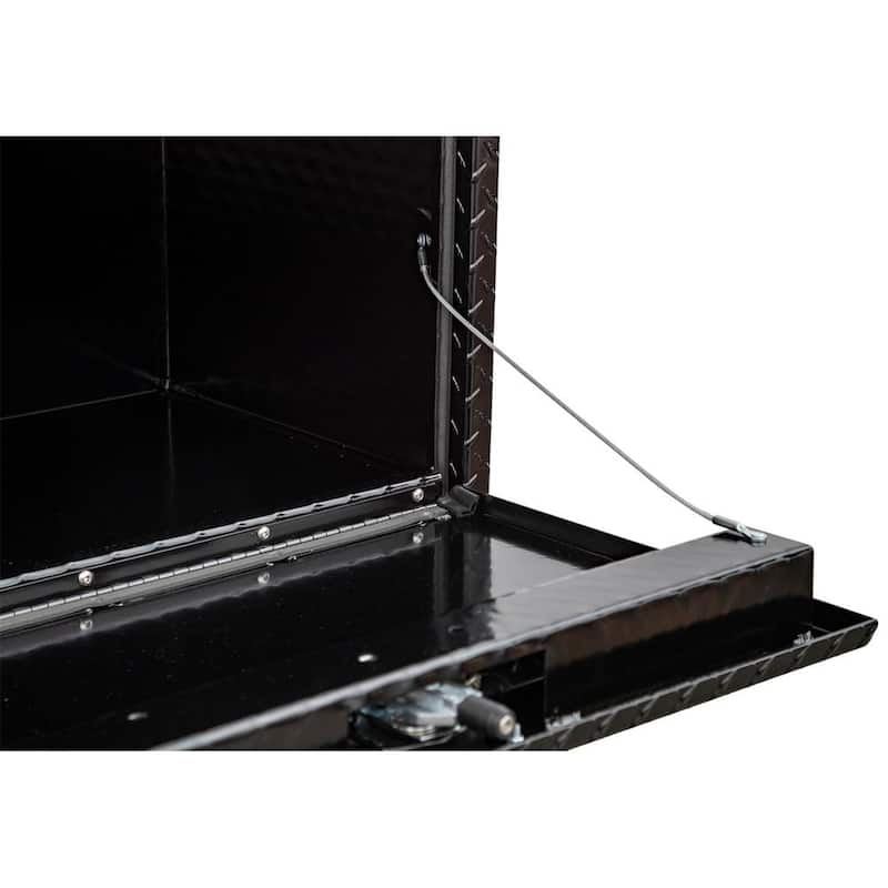 18 in. x 18 in. x 30 in. Gloss BlackDiamond Tread Aluminum Underbody Truck Tool Box