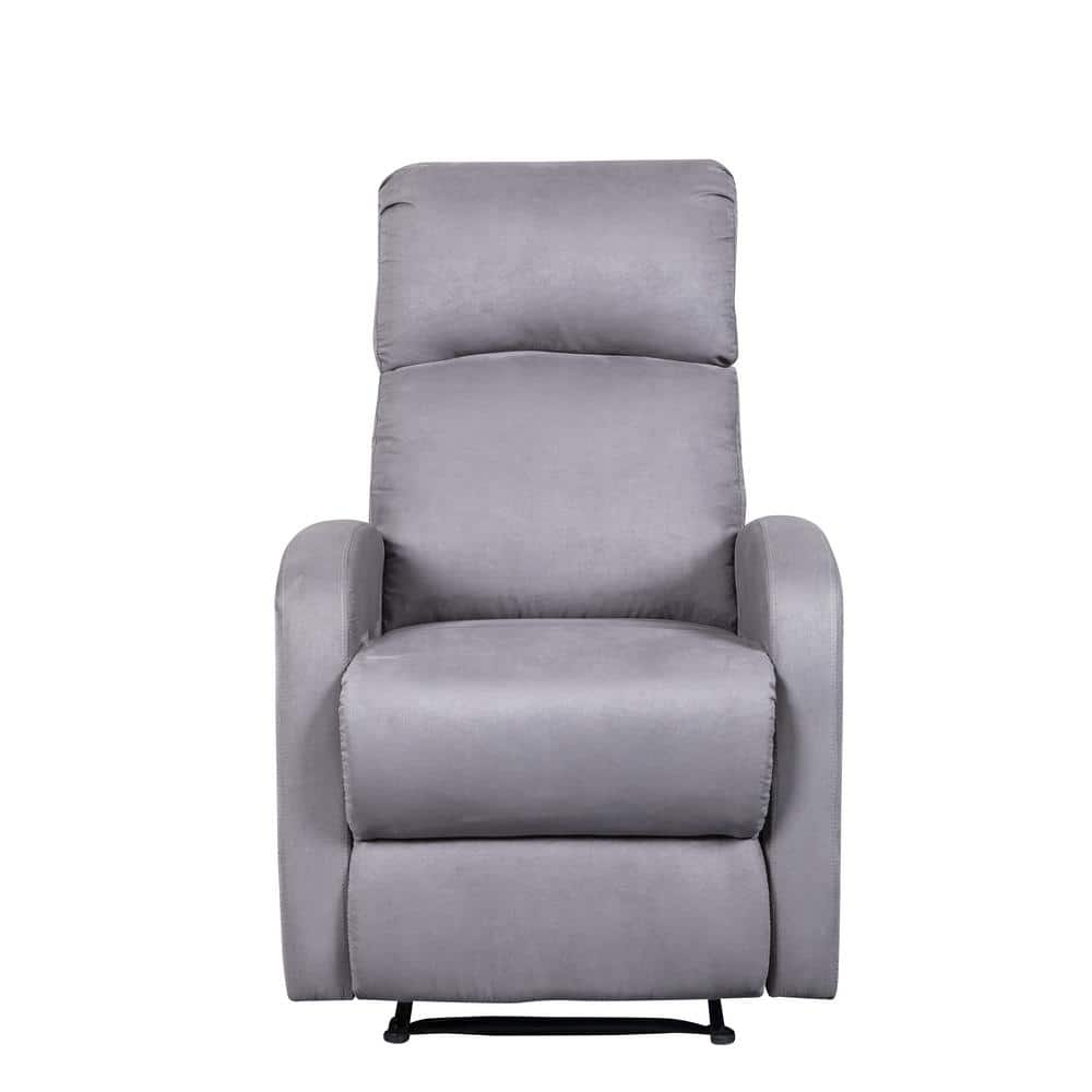 CorLiving Recliner Chair with Extending Foot Rest, Light Grey Fabric  LYN-591-R - The Home Depot