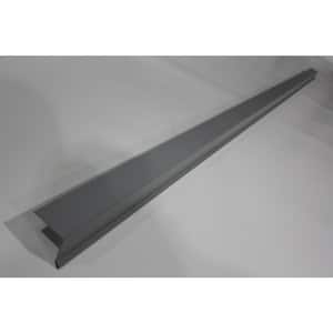 Dec-Clad PVC Galvanized Drip Solid Grey 2 in. x 1.5 in. x 1/2 in. x 1/2 in. x 8 Ft.