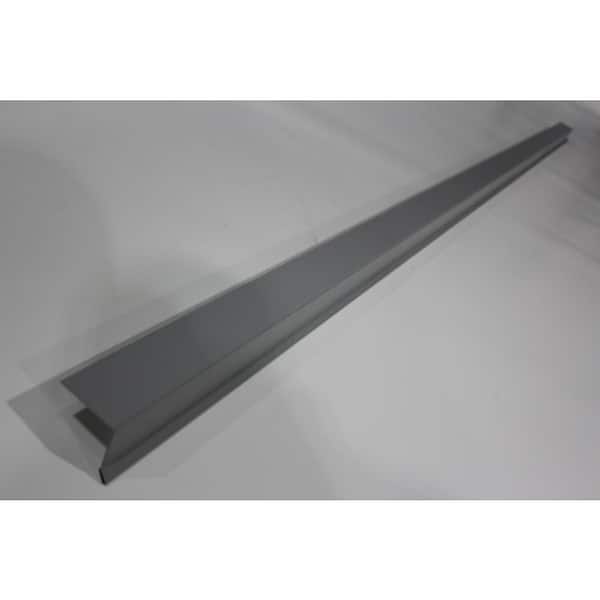 Dec-Tec Dec-Clad PVC Galvanized Drip Solid Grey 2 in. x 1.5 in. x 1/2 in. x 1/2 in. x 8 Ft.