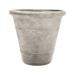 AquaPots Lite Legacy Stone Chicago 20.6 in. W x 19 in. H Greige Composite Self-Watering Pot