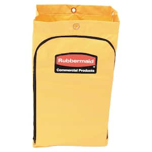 Rubbermaid Commercial Housekeeping Cart, Black, 24-3/4 in.H