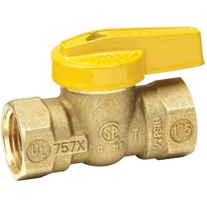 3/4 in. FIP x 3/4 in. FIP Lever Handle Brass Gas Ball Valve (10-pc. Pro Pack)
