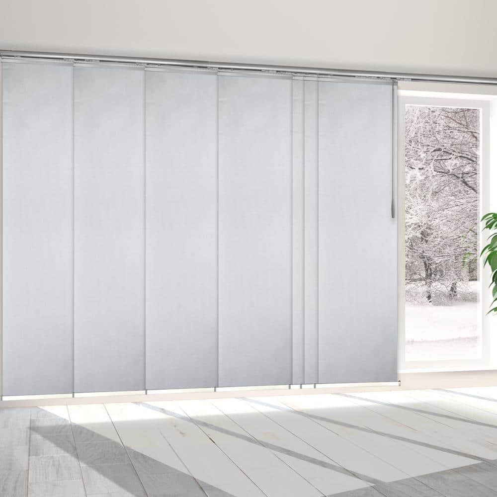Aquamarine 110 in. - 153 in. W x 94 in. L Adjustable 7- Panel White Single Rail Panel Track with 23.5 in. Slates price history on PriceWatchPro