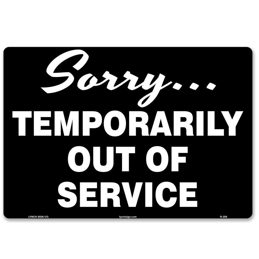 10 in. x 7 in. Out Of Service Sign Printed on More Durable Longer-Lasting Thicker Styrene Plastic. price history on PriceWatchPro