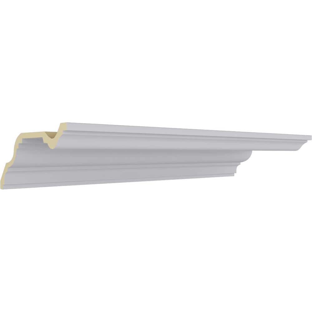 Primed White Polyurethane Traditional Crown Moulding 9" x 12"