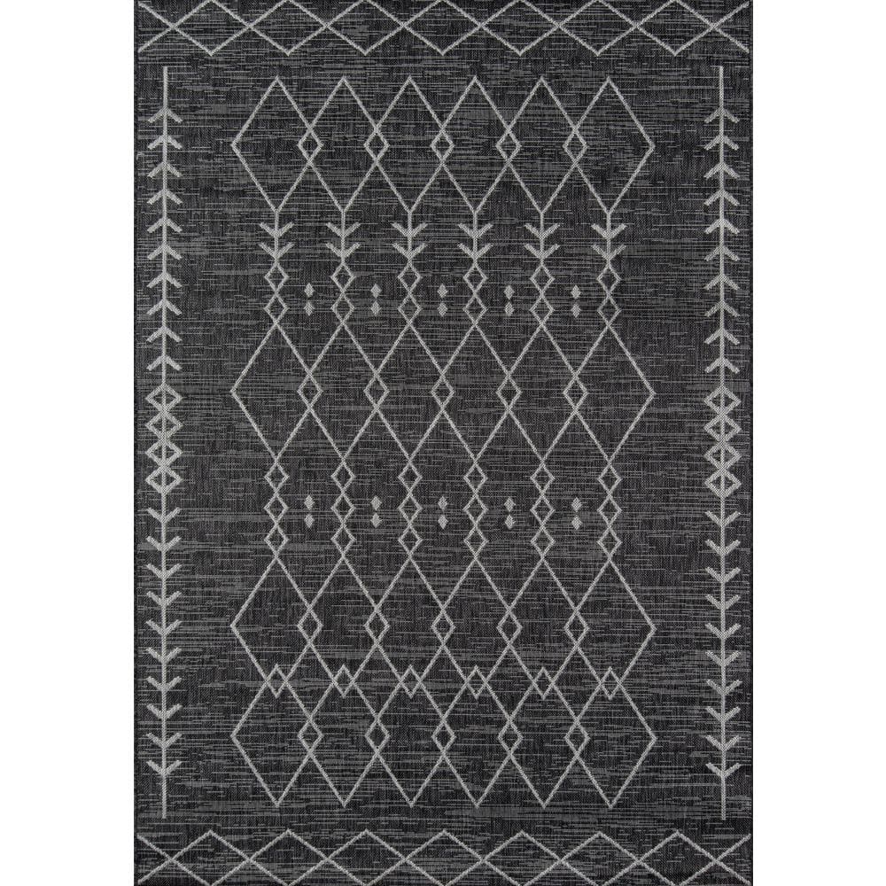 Villa Monaco Charcoal 5 ft. 3 in. x 7 ft. 6 in. Indoor Outdoor Rug price history on PriceWatchPro
