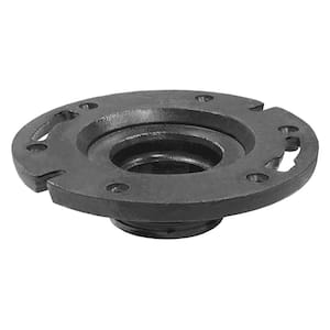 4 in. x 6 in. Cast Iron Push-In Water Closet (Toilet) Flange for 4 in. Cast Iron or Sch. 40 DWV Pipe