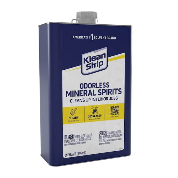 Klean Strip Odorless Mineral Spirits 1 Quart - Household Paint Solvents 