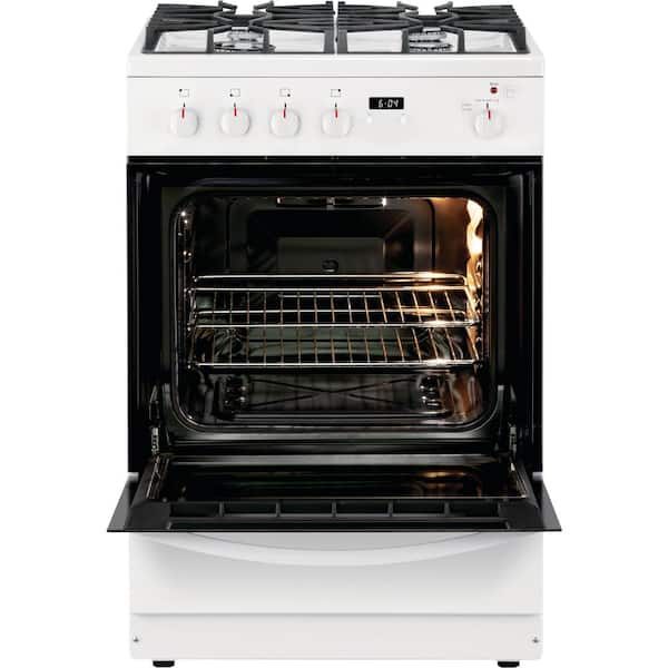 24 in. 2.9 cu. ft. Gas Range with Convection Oven in Stainless Steel