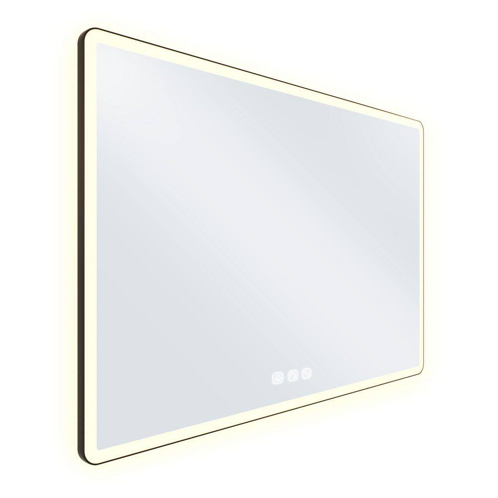 60 in. W x 40 in. H Rectangular Framed Anti-Fog Wall Bathroom Vanity LED Mirror with Backlit and Front Light price history on PriceWatchPro