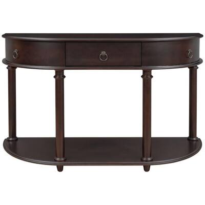 Half Moon Wood Console Table, 1 2 Round Console Table