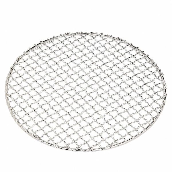 304 Stainless Steel Round Wire Cooling and Cooking Grate, 11.6 in Diameter, Oven Safe to 1470 F