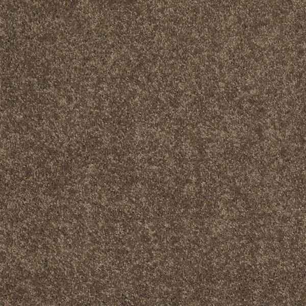 SoftSpring Carpet Sample - Cozy - Color Country Stone Texture 8 in. x 8 in.