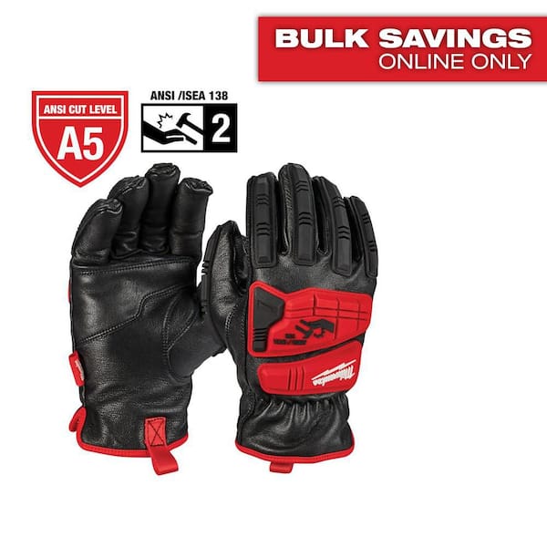 Medium Level 5 Cut Resistant Goatskin Leather Impact Gloves
