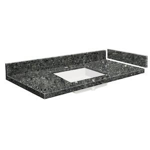 39.5 in. W x 22.25 in. D Quartz Vanity Top in Tempest with Single Hole White Basin