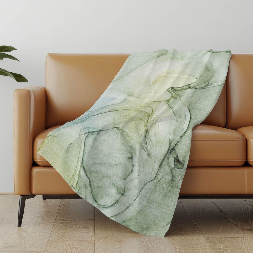 Premium Machine Washable ASB502 Green 50 in. x 70 in. Sherpa Throw Blanket price history on PriceWatchPro