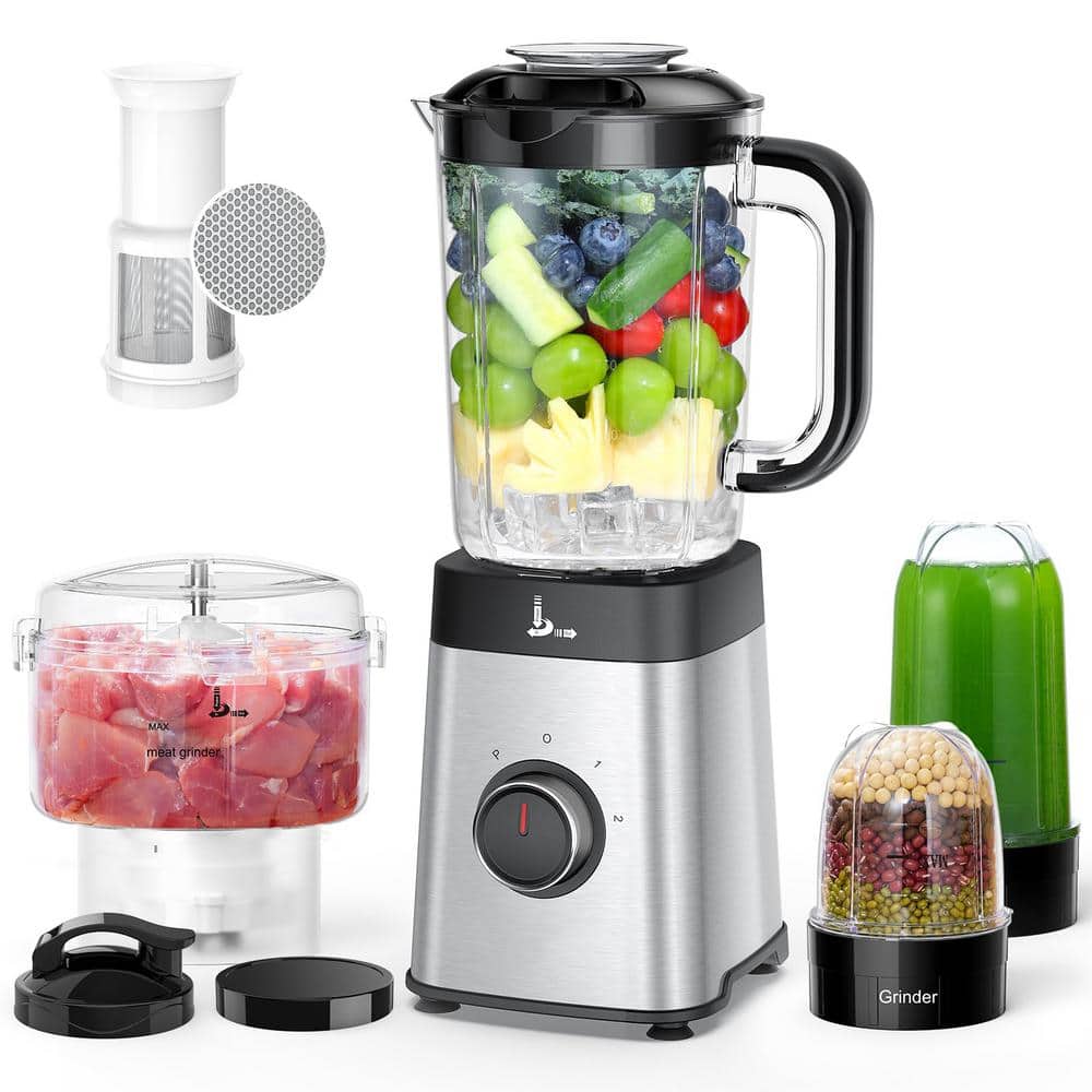 40 oz. Jar 2-Speed Gray 5 in 1 Blender with 17 oz. Cup, To-Go Lid for Shakes and Smoothies, Meat Chopped, Grinding price history on PriceWatchPro