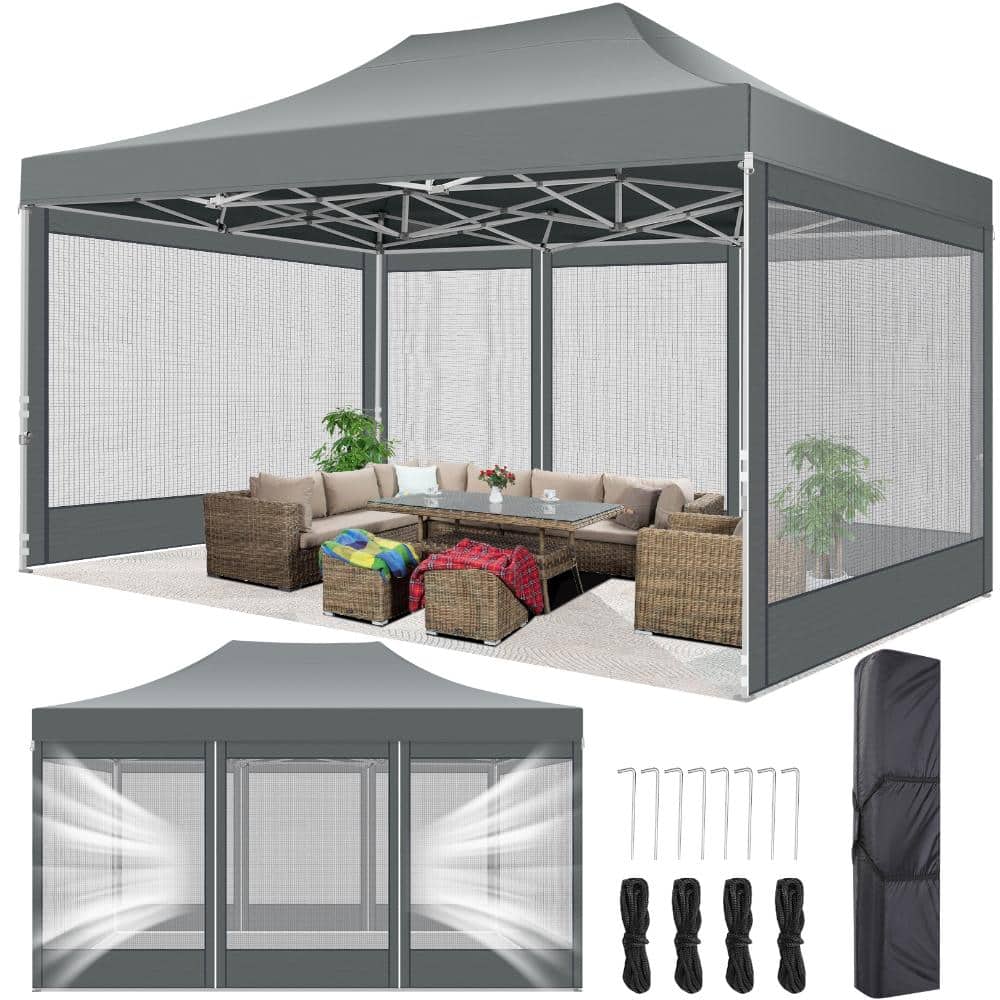 10x15 Canopy Tent, Heavy Duty Pop up Canopy with Sidewalls, Waterproof Easy Setup Canopy with Mosquito Netting price history on PriceWatchPro