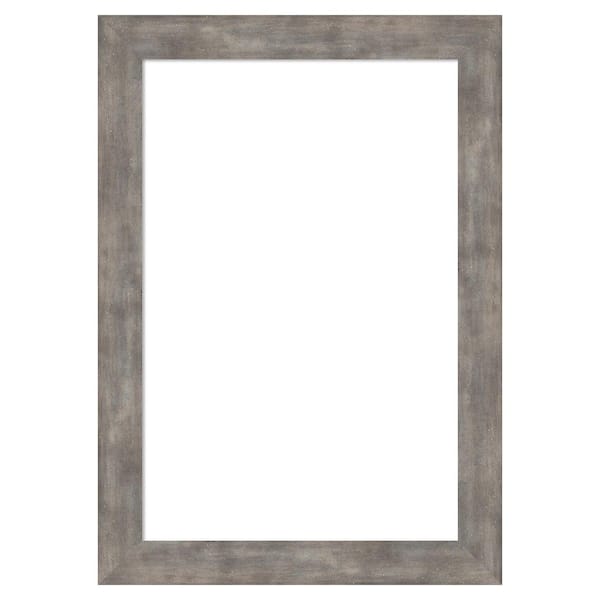 Amanti Art Angled Silver 15 in. x 21 in. Wood Framed Dry
