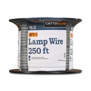 250 ft. 18/2 Silver Stranded SPT-1 Copper Lamp Wire