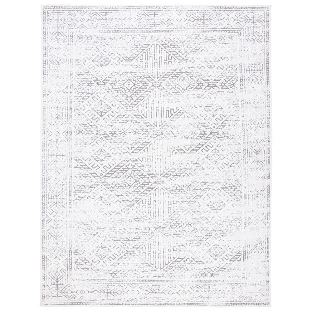 Classic Vintage White/Gray 8 ft. x 10 ft. Border Distressed Area Rug price history on PriceWatchPro