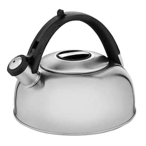 OXO Brew Classic Brushed Stainless Steel Tea Kettle Pot, Silver 1.7 Qt  6L/6.75 C