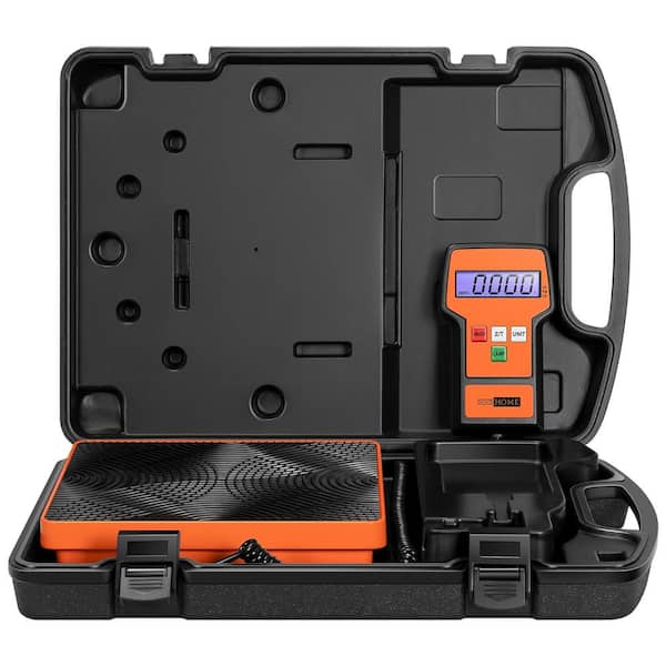 VIVOHOME 220 lbs. Capacity High Precision Electronic Digital Weight Scale with Case in Orange