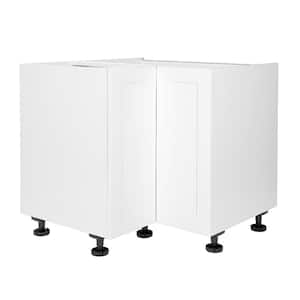 Quick Assemble Modern Style, Shaker White 36 in. Lazy Susan Base Kitchen Cabinet (36 in. W x 24 in. D x 34.50 in. H)