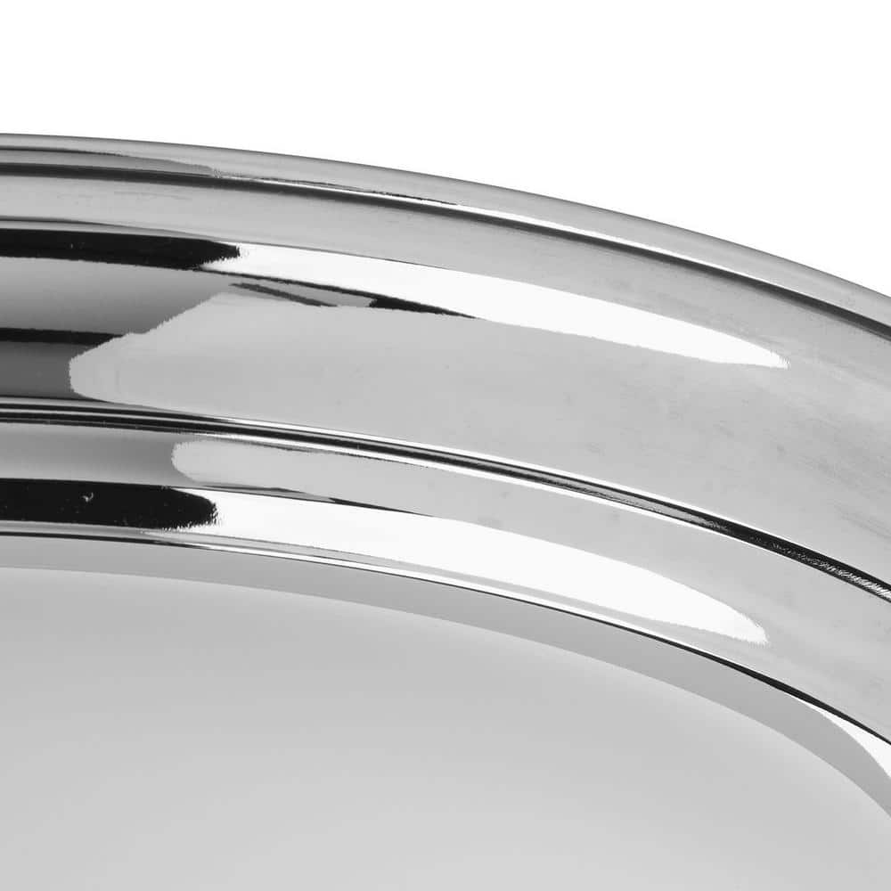 Polished Chrome Dome Glass Flush Mount Light