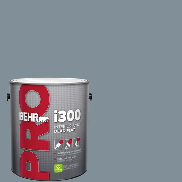 BEHR PRO 1 gal. #MQ5-20 Cold Steel Dead Flat Interior Paint