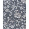 Tayse Rugs Madison Floral Dark Gray 5 ft. x 7 ft. Indoor Area Rug MDN3541 5x7