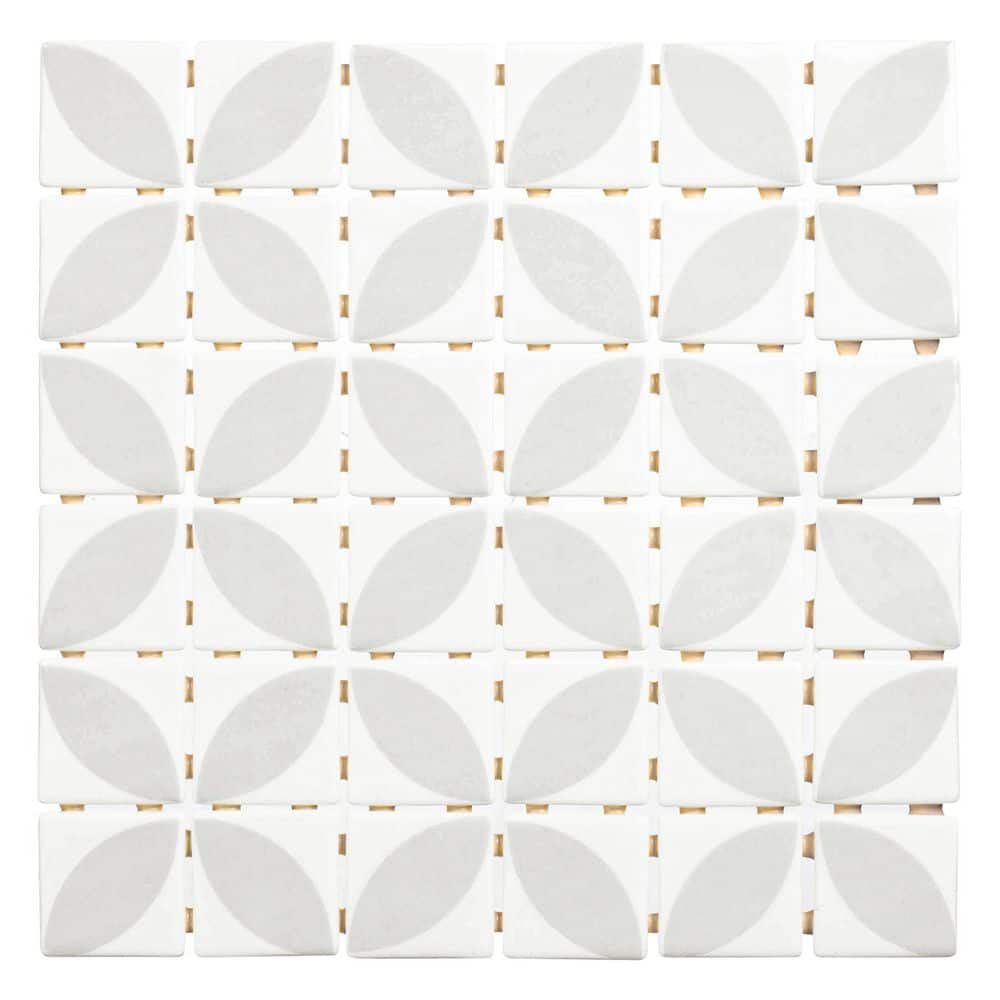 Motivo Toque 2 in. x 2 in. Dual Glossy and Matte Recycled Glass Mosaic Tile (5 sq. ft. / Case) price history on PriceWatchPro