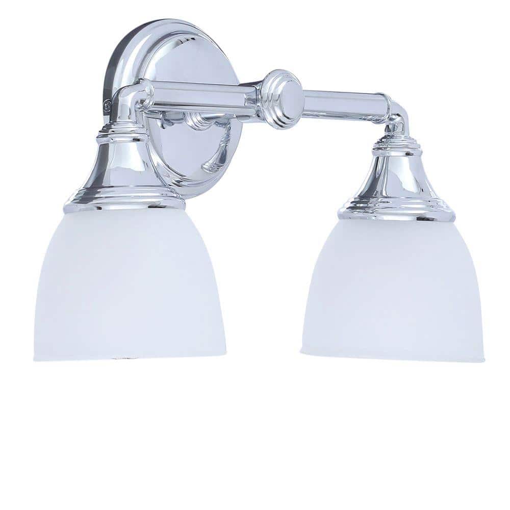 Devonshire Elegance Chrome Lantern Vanity Light Fixture 14.94"