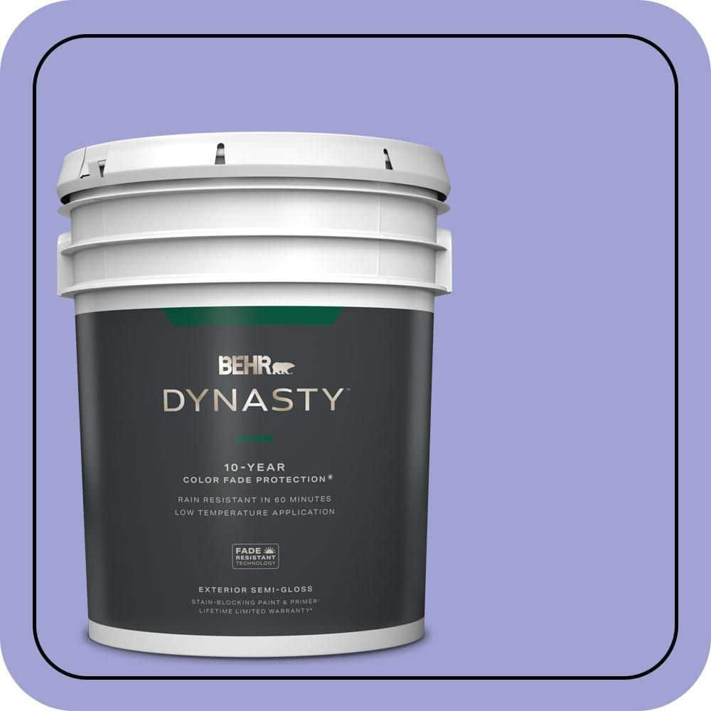 5 gal. #P550-4 Water Hyacinth Semi-Gloss Enamel Exterior Stain-Blocking Paint & Primer price history on PriceWatchPro