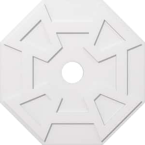 1 in. P X 14 in. C X 40 in. OD X 6 in. ID Logan Architectural Grade PVC Contemporary Ceiling Medallion