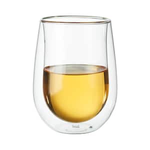 Sorrento 2-pc Double-Wall Stemless White Wine Glass Set