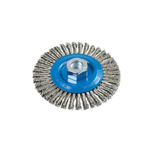 4.5 in. Stringer Bead Brush with Knot-Twisted Wires 5/8 in. - 11 in. Arbor