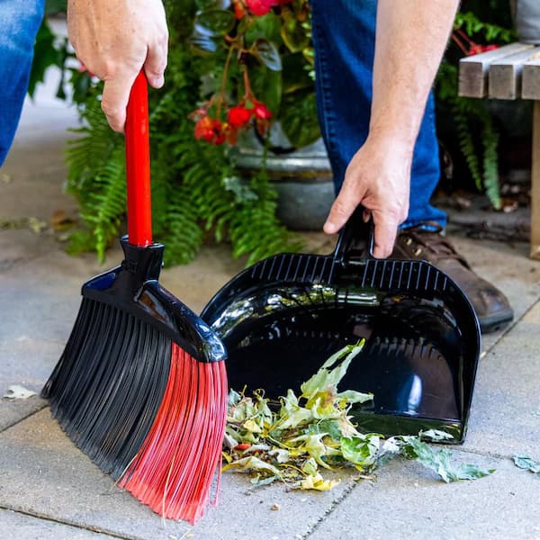 ブラフマンBRAHMAN BRM-60ULAT/BRM-60ULAS 2本セット Libman High Power Indoor/Outdoor Angle Broom and Dustpan Set 905