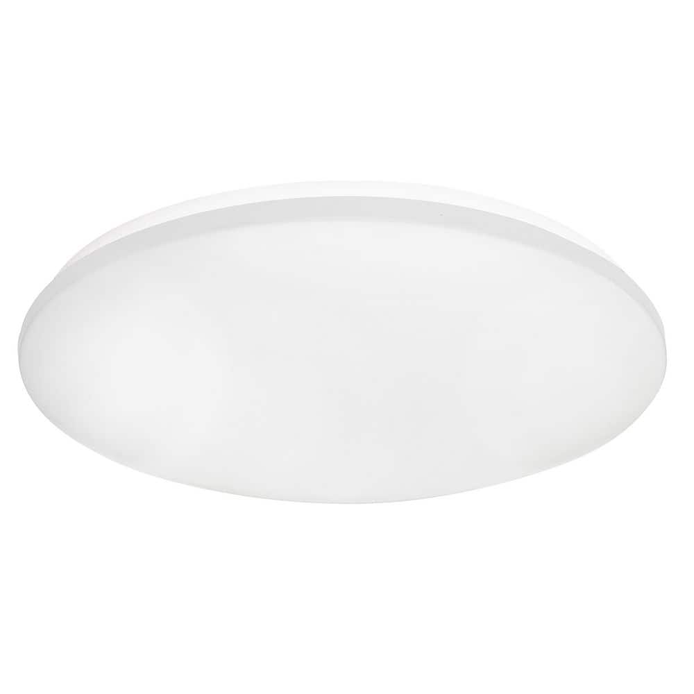 Aurora 19 in. 288-Watt Modern White Integrated LED Flush Mount with White Acrylic Shade price history on PriceWatchPro