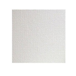 Milford Plain Paintable Textured Vinyl White & Off-White Wallpaper Sample