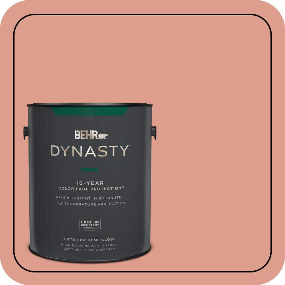 1 gal. #210D-4 Medium Terracotta Semi-Gloss Enamel Exterior Stain-Blocking Paint & Primer price history on PriceWatchPro